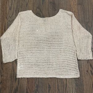 Ann Taylor Ivory Knit Top